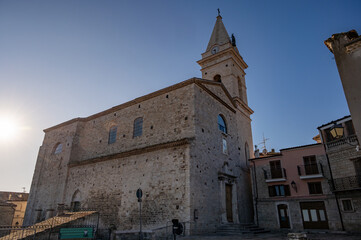 Fototapeta premium Guardialfiera, Molise. Ancient Cathedral of Santa Maria Assunta