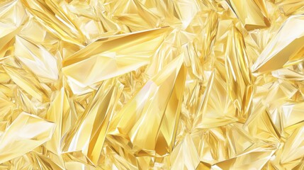 Obraz premium Stunning Golden Crystal Formation - Abstract Gemstone Art