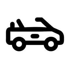 convertible car icon design