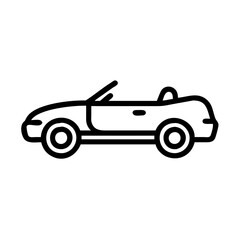 convertible car icon design