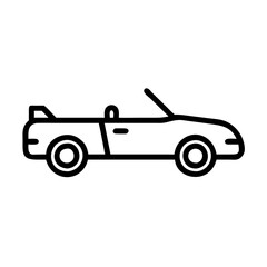 convertible car icon design
