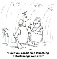 Caveman stock image website
