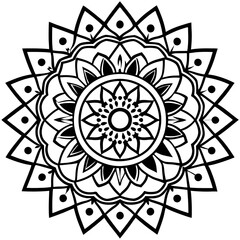 Mandala on white