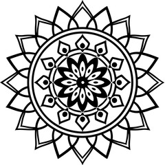 Fototapeta premium Mandala on white