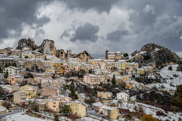 Pietrabbondante, Isernia, Molise. Winter panorama