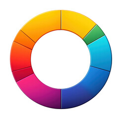 Dynamic circle diagram template with five elements digital infographic design creative workspace modern aesthetic isolated on transparent background png