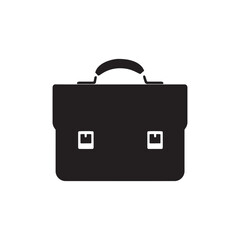 vector of black silhouette of laptop bag