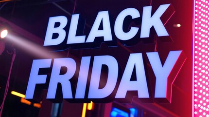  Black friday image, sharp focus, even lighting, natural colors, promoting Black Friday discounts and offers, professional commercial aesthetic, high contrast