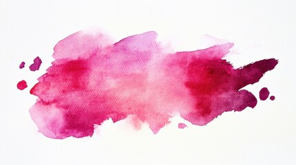 Abstract Watercolor Paint Stain with Vivid Hues