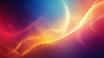 Obraz premium Abstract Colorful Swirling Light Waves Background