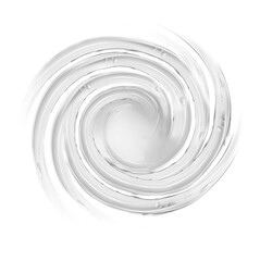Abstract swirl isolated, Liquid  paint on white background. 
