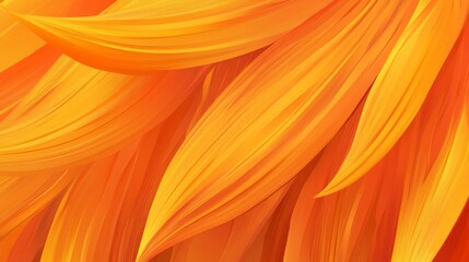 Stunning Orange Floral Abstract Art - A Vibrant Display of Nature's Beauty