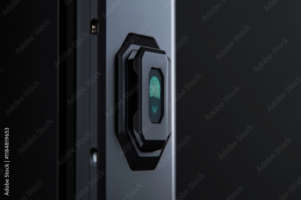 Aufkleber biometric lock featuring advanced fingerprint sensor technology for enhanced security access