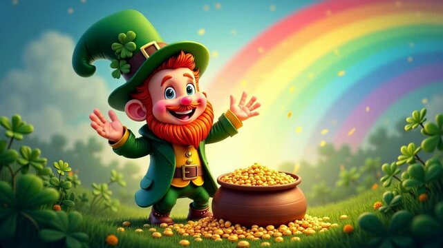 Saint Patrick's Day A leprechaun