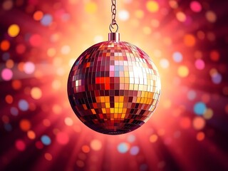 Disco ball for party abstract background

