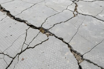 Obraz premium cracked asphalt