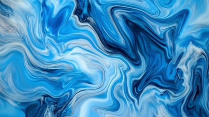Stunning Abstract Blue Marble Design: A mesmerizing blend of colors