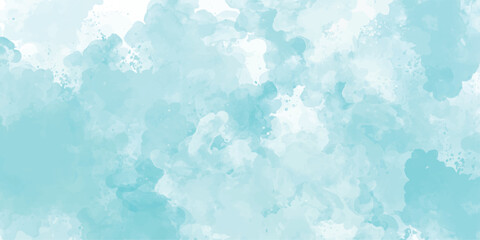 Luxury Abstract blue watercolor colorful painting background abstract soft sky blue watercolor sky and clouds. grunge tint light blue watercolor background