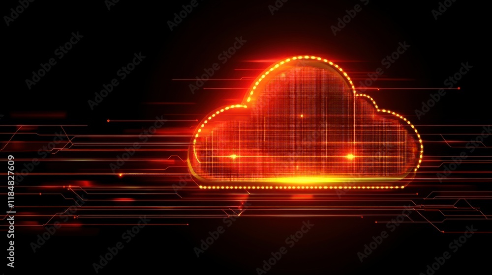 Aufkleber bright digital security and encryption concept background