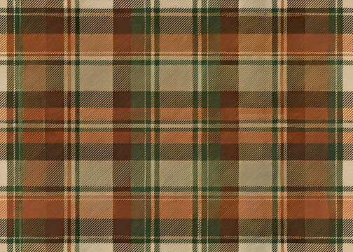 Rustic plaid pattern in warm autumnal tones.