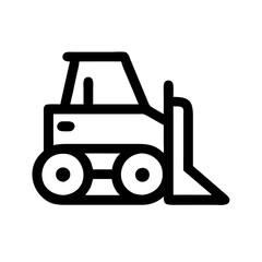 bulldozer icon design