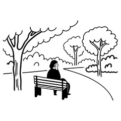 branch setting  girl