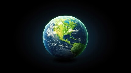 Fototapeta premium Earth's beauty a stunning view of our planet from space nature environment global perspective awe-inspiring concept