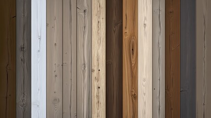 Wooden Plank Wall Design: Various Wood Tones and Textures for Interior and Exterior