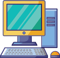 Fototapeta premium dekstop computer vector