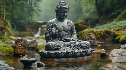 buddha statue in the garden