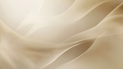 Obraz premium Abstract Beige Waves Flowing Softly