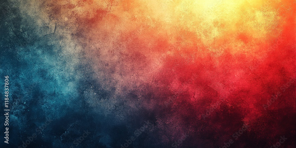 Poster vibrant abstract background blending warm and cool colors with a dynamic gradient effect