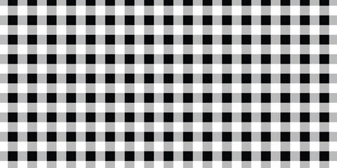 Seamless black and white square grid pattern for background