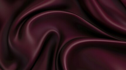 Fototapeta premium Stunning Deep Maroon Satin Fabric Texture - A Luxurious Visual Feast