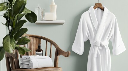 towels in a hotel room