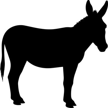 recommend clip art: donkey illustration, donkey silhouette vector, donkey silhouette on transparent background, donkey silhouette isolated on white
