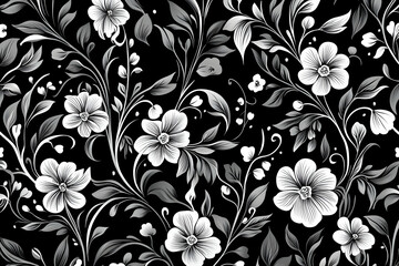 Simple yet elegant seamless floral background, ideal for versatile design projects