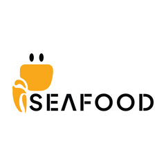 Seafood Restaurant Logo Design template. Crab Vector Illustration.