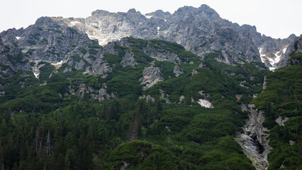 Tatry i szczyty w pochmurny dzień © Sebastian