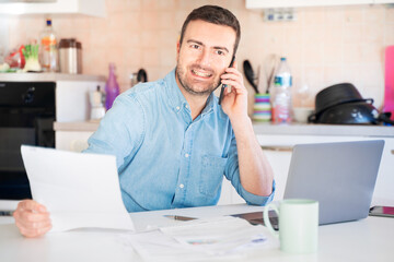 One man making a business all in the kitchen at home