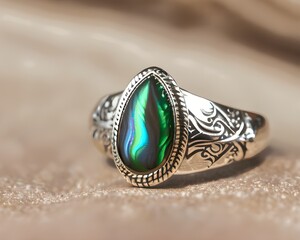 ring with jade