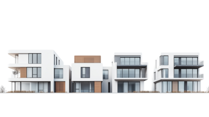 Modern Minimalist Houses with Contemporary Design PNG