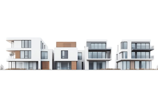 Modern Minimalist Houses with Contemporary Design PNG