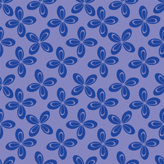 Cute hand drawn floral seamless pattern background