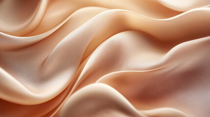 Obraz premium Soft silk fabric draping gracefully with rich texture and warm tones