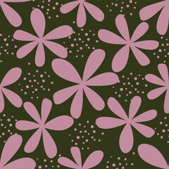 Beautiful seamless pattern with floral background.