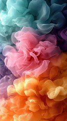 Fototapeta premium Abstract vibrant colorful fluid art swirls.