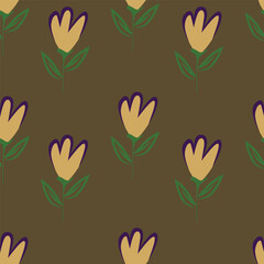 Wallpaper in the style of Baroque. Seamless vector background. Set of colored floral ornament. Graphic pattern for fabric, wallpaper, packaging