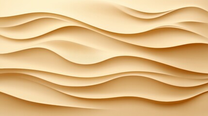 Abstract beige wave pattern with layered curves and texture