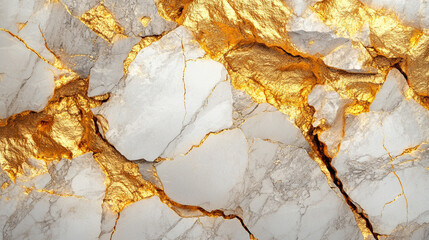 Elegant marble and gold texture creates a luxurious and modern background